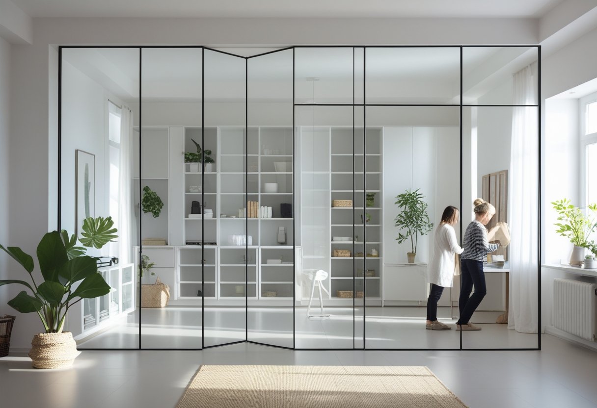 Saadan skaber du et stilrent hjem med glasdoere og opbevaringsloesninger fra Kosteskab dk